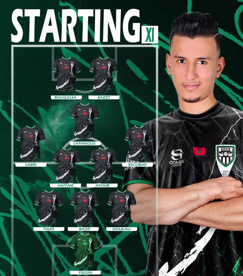 Starting XI Pro Clubs KAC Esports
